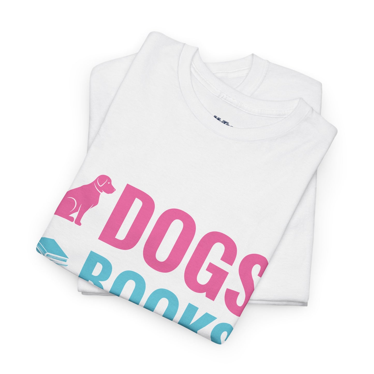 Dogs, Books, And Coffee Unisex Cotton T-Shirt | Dog Lover