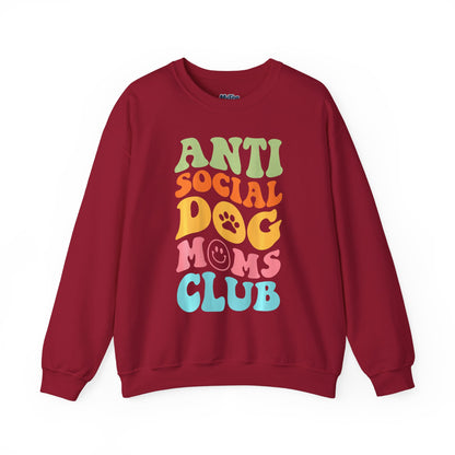 Anti-Social Dog Moms Club Sweatshirt | Relaxed Style For Fur Mama