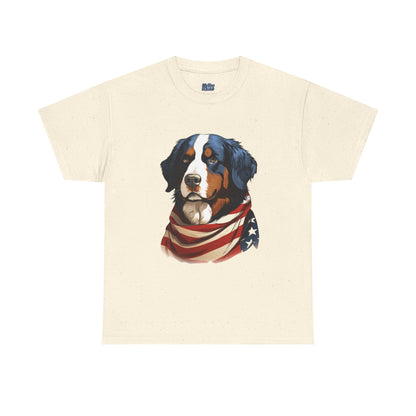 Patriotic Bernese Mountain Unisex T-Shirt