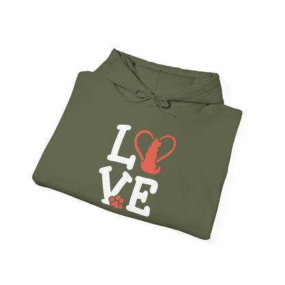 Love Cat Hoodie | Cozy Gift for Pet Lovers