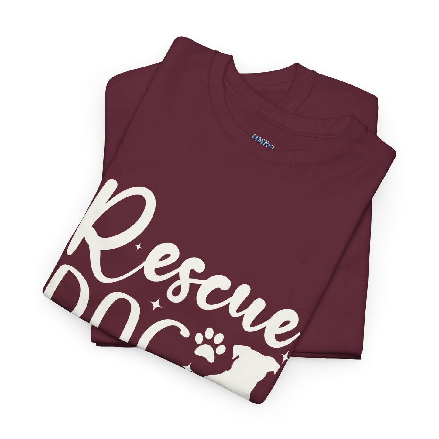 Rescue Dog Mom Cotton T-Shirt | Dog Lover
