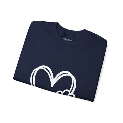 Paw Heart Unisex Sweatshirt – Subtle Dog Lover Style