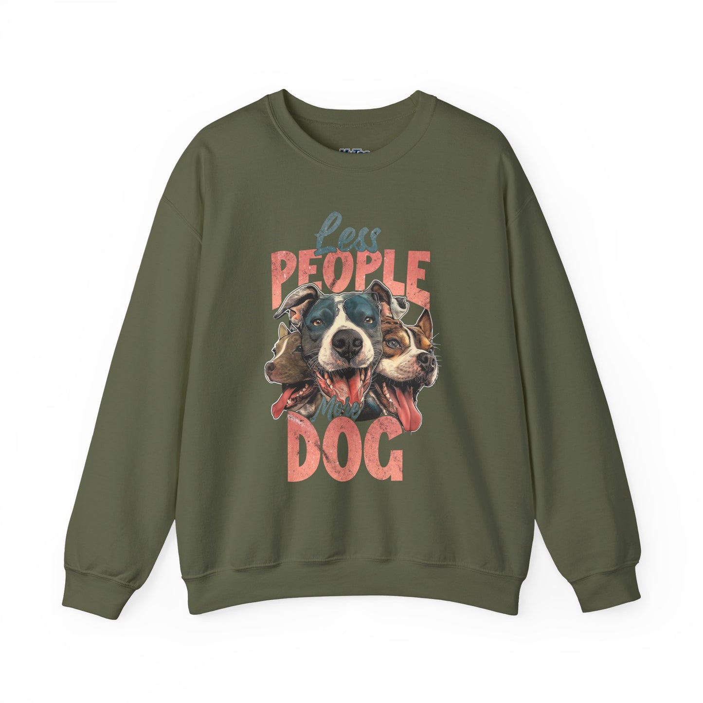 Less People More Dog Sweatshirt – Cozy Dog Lover Crewneck