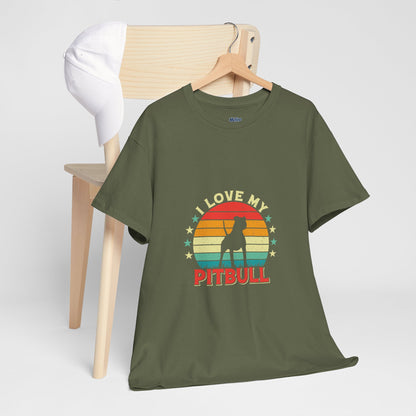 I Love My Pitbull Unisex T-Shirt | Best Gift For Dog Mom & Dad