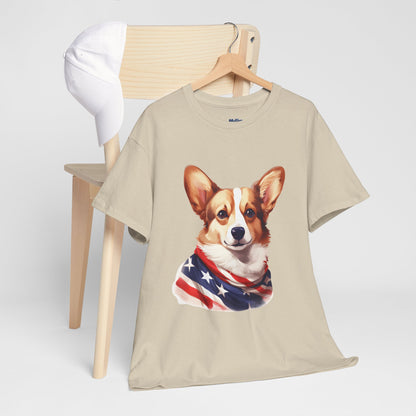 Patriotic Pembroke Welsh Corgi Unisex T-Shirt