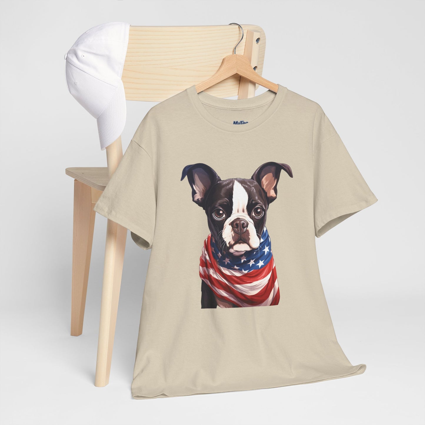 Patriotic Boston Terrier Unisex T-Shirt