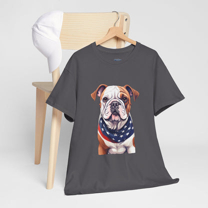Patriotic Bulldog Unisex T-Shirt