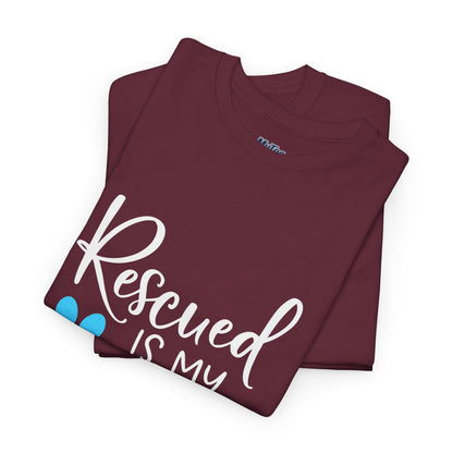 Rescued Is My Favorite Breed T-Shirt – Pet Adoption Love Tee