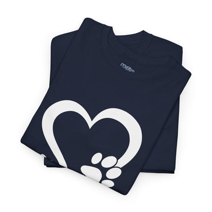 Heart With Paw Print Love T-shirt