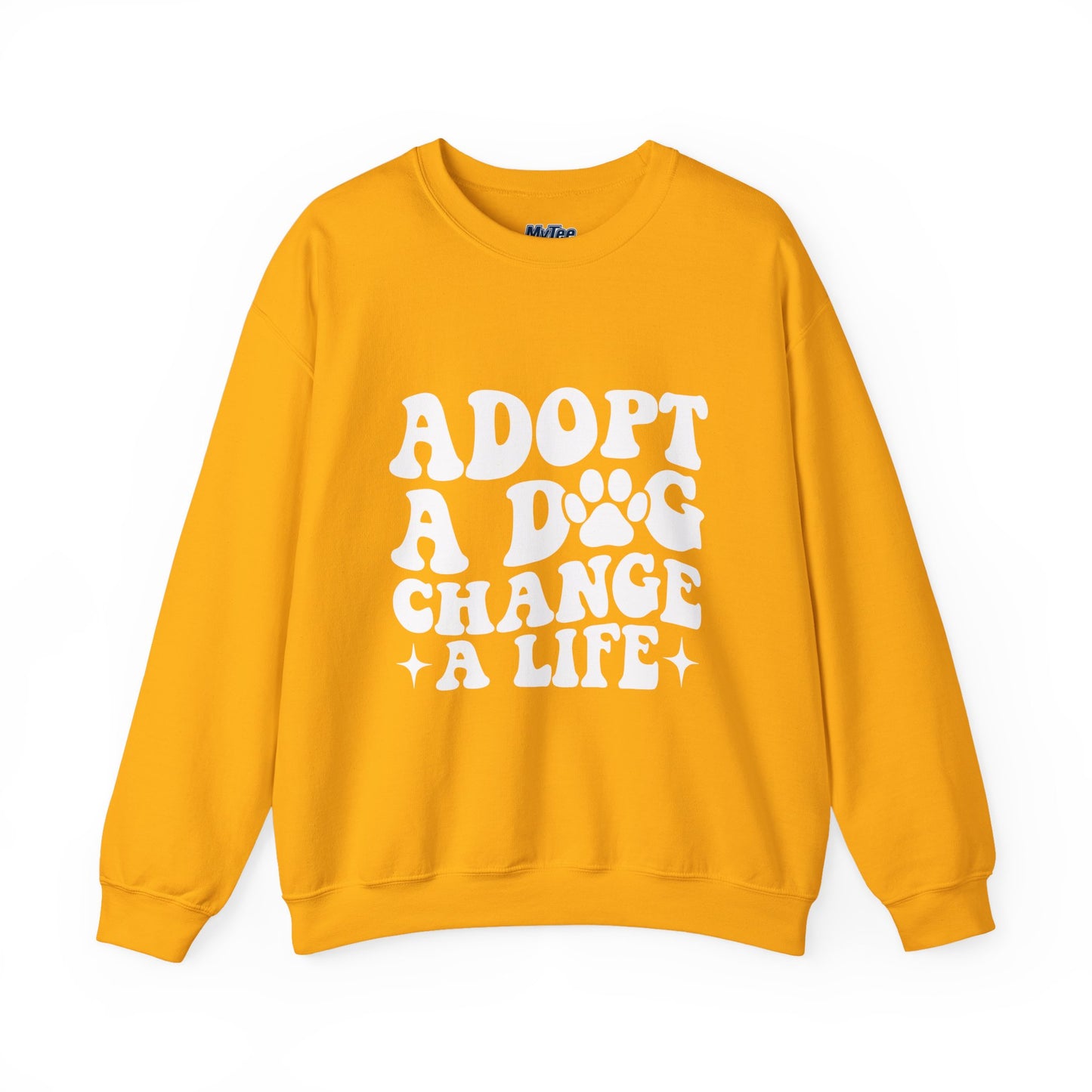 Adopt A Dog Change A Life Crewneck Sweatshirt