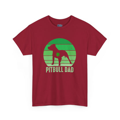 Pitbull Dad Heavy Cotton Tee | Father's Day Gift