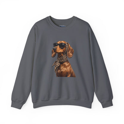 Chic Dachshund Dog Lover Unisex Sweatshirt | Crewneck Pullover For Pet Lovers