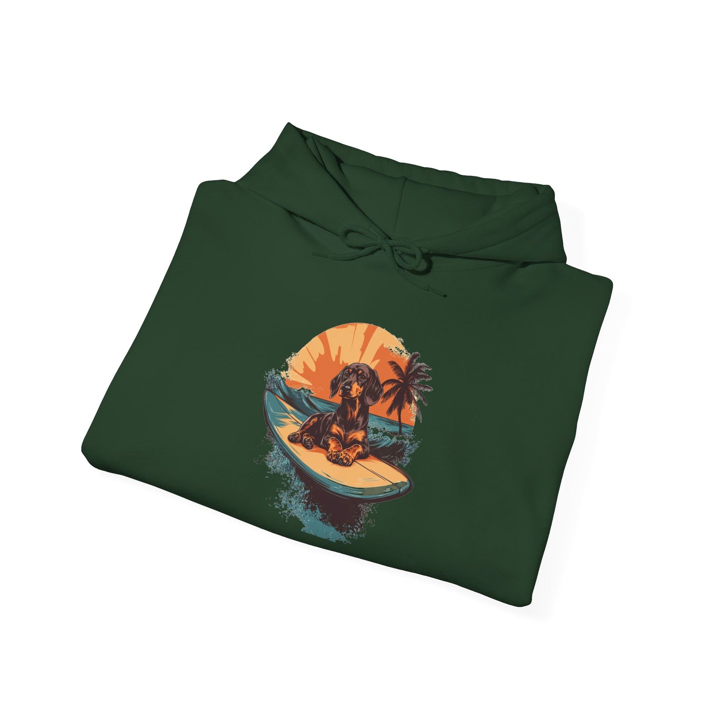 Dachshund Sunset Unisex Hoodie – Chill Pup Style For Dog Lovers