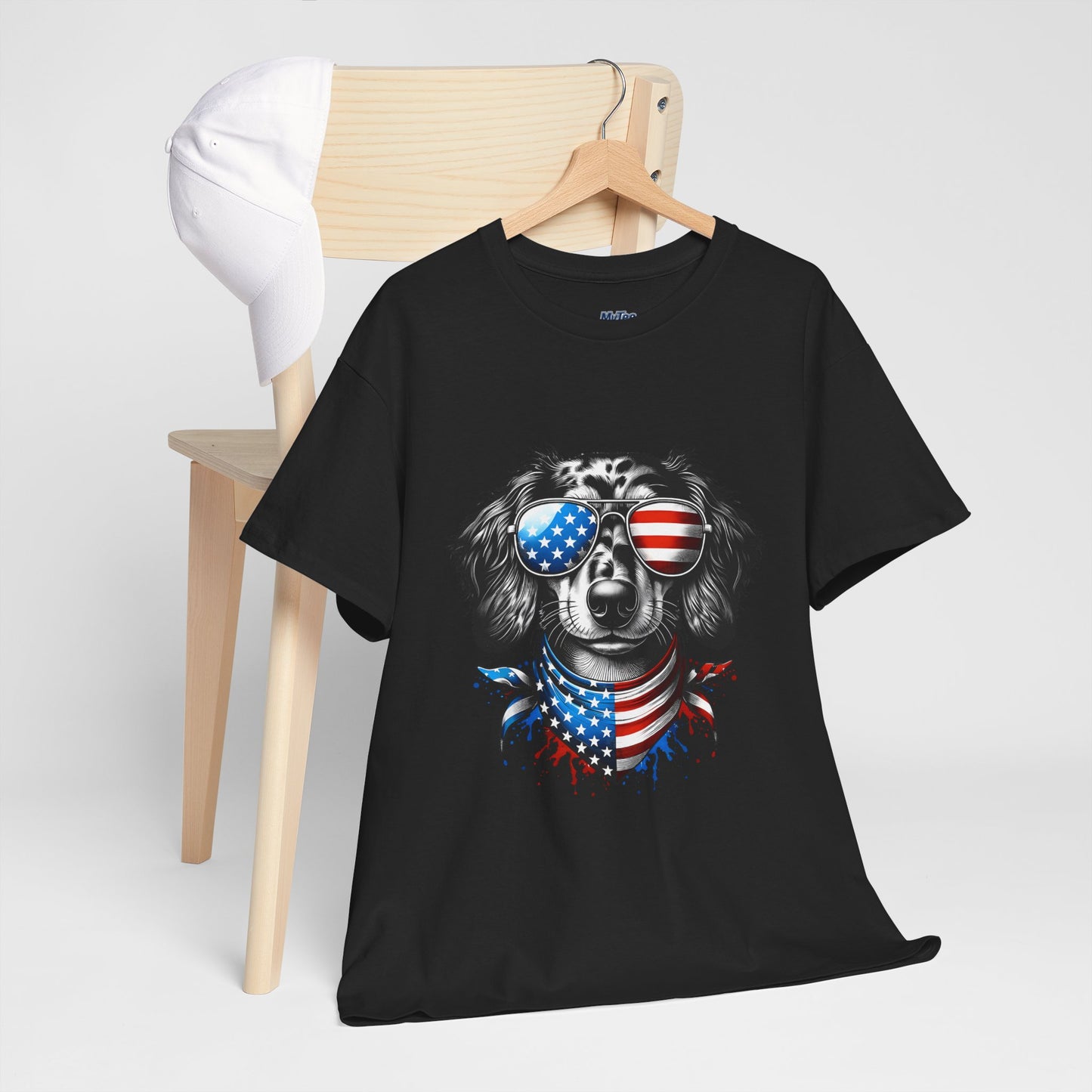 Patriotic Dachshund with Sunglasses Unisex T-Shirt