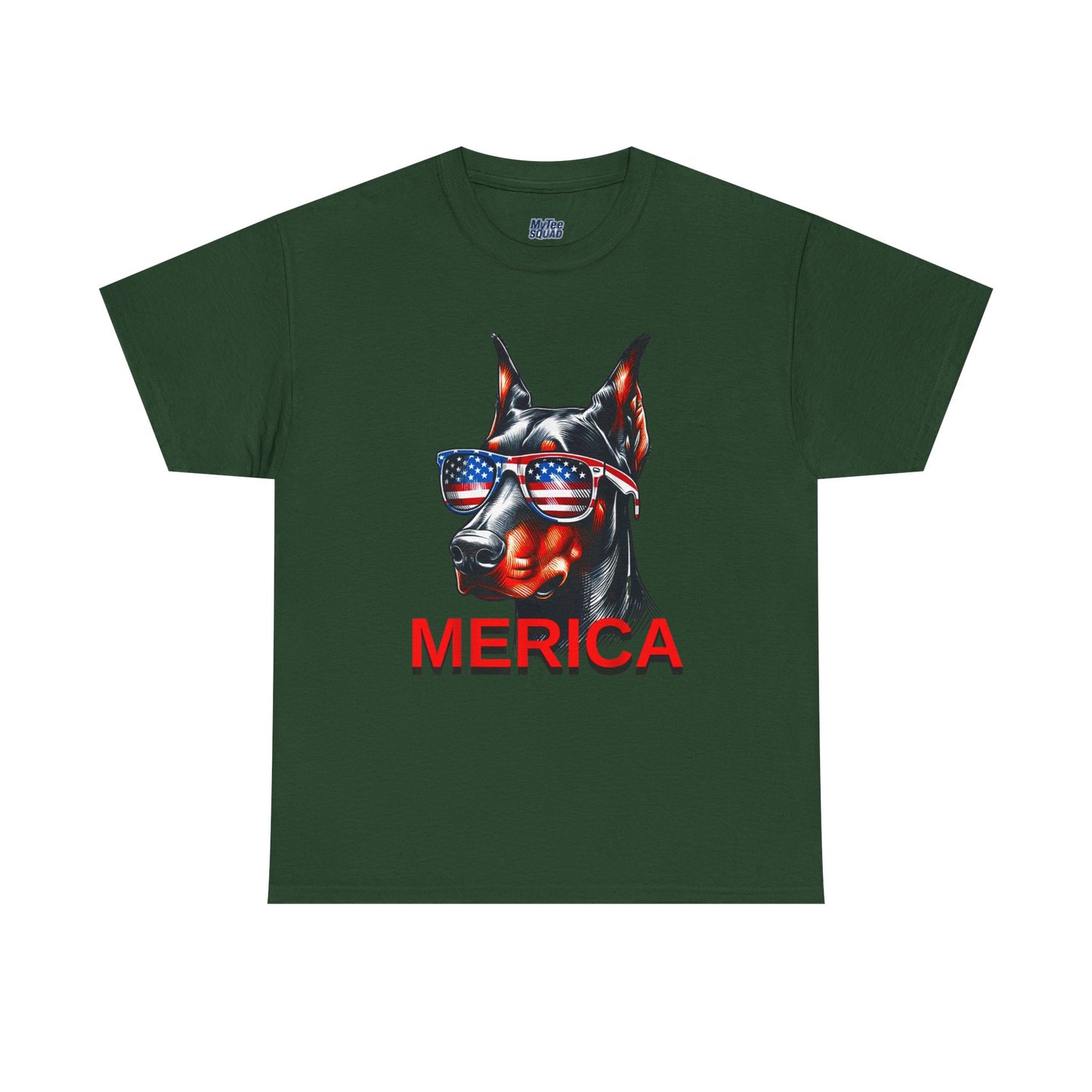 Patriotic Doberman With Sunglasses Unisex T-Shirt