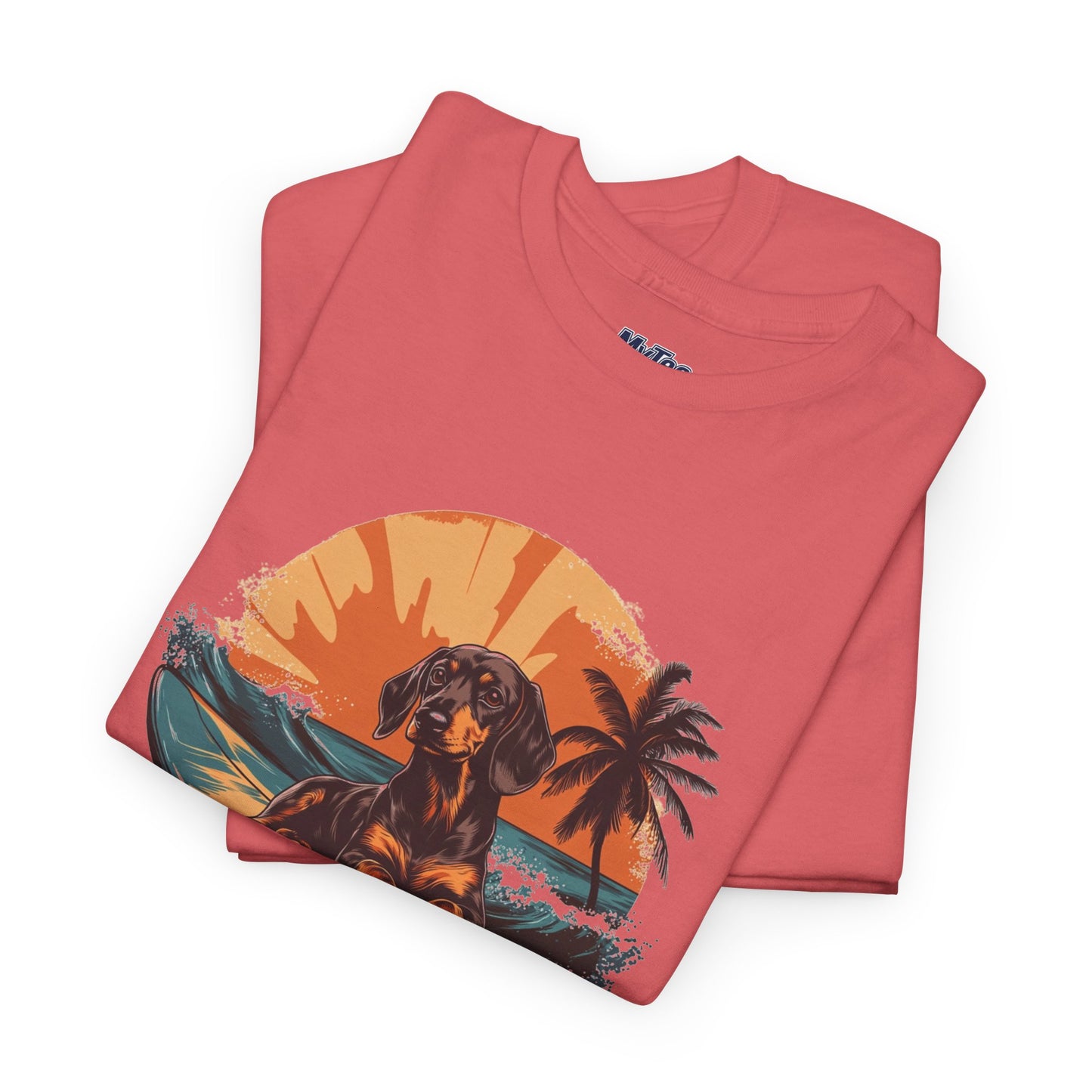 Dachshund Beach Vibes T-Shirt – Chill Summer Dog Style