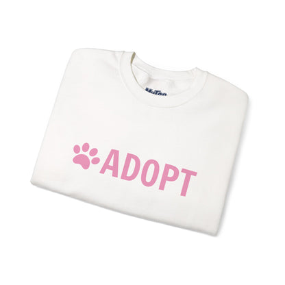Adopt Pet Lover Crewneck Sweatshirt | Dog Rescue Inspired