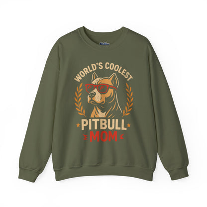 World's Coolest Pitbull Mom Sweatshirt | Perfect for Mother's Day