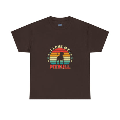 I Love My Pitbull Unisex T-Shirt | Best Gift For Dog Mom & Dad