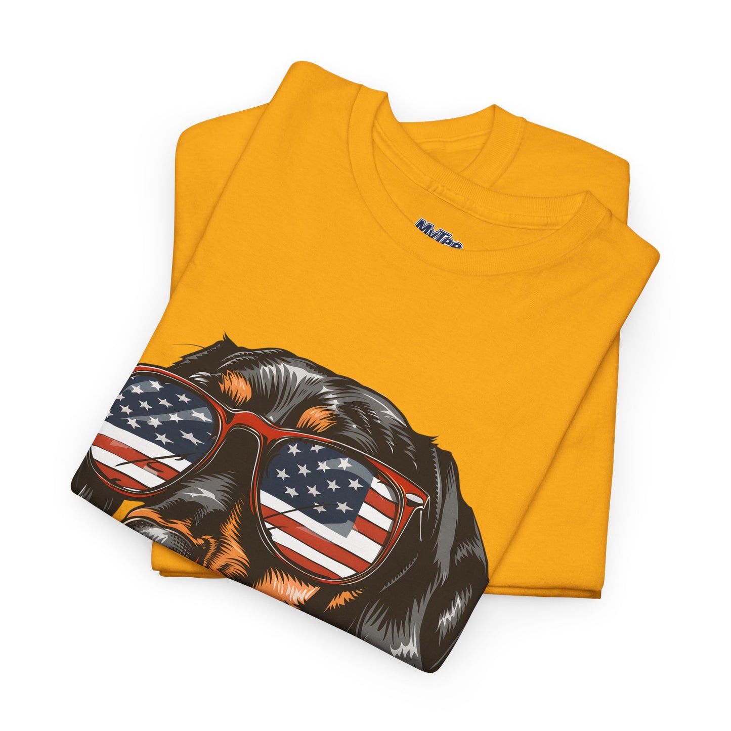 Patriotic Dachshund With Sunglasses Unisex T-Shirt