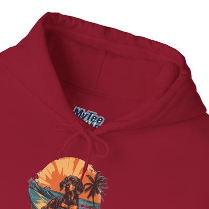 Dachshund Sunset Unisex Hoodie – Chill Pup Style For Dog Lovers