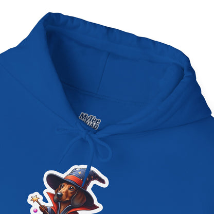 Dachshund Wizard Unisex Hoodie – Bewitching Dog Graphic