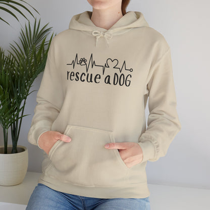 Rescue A Dog Hoodie Pet Lover Unisex Sweatshirt | Adoption Awareness Apparel