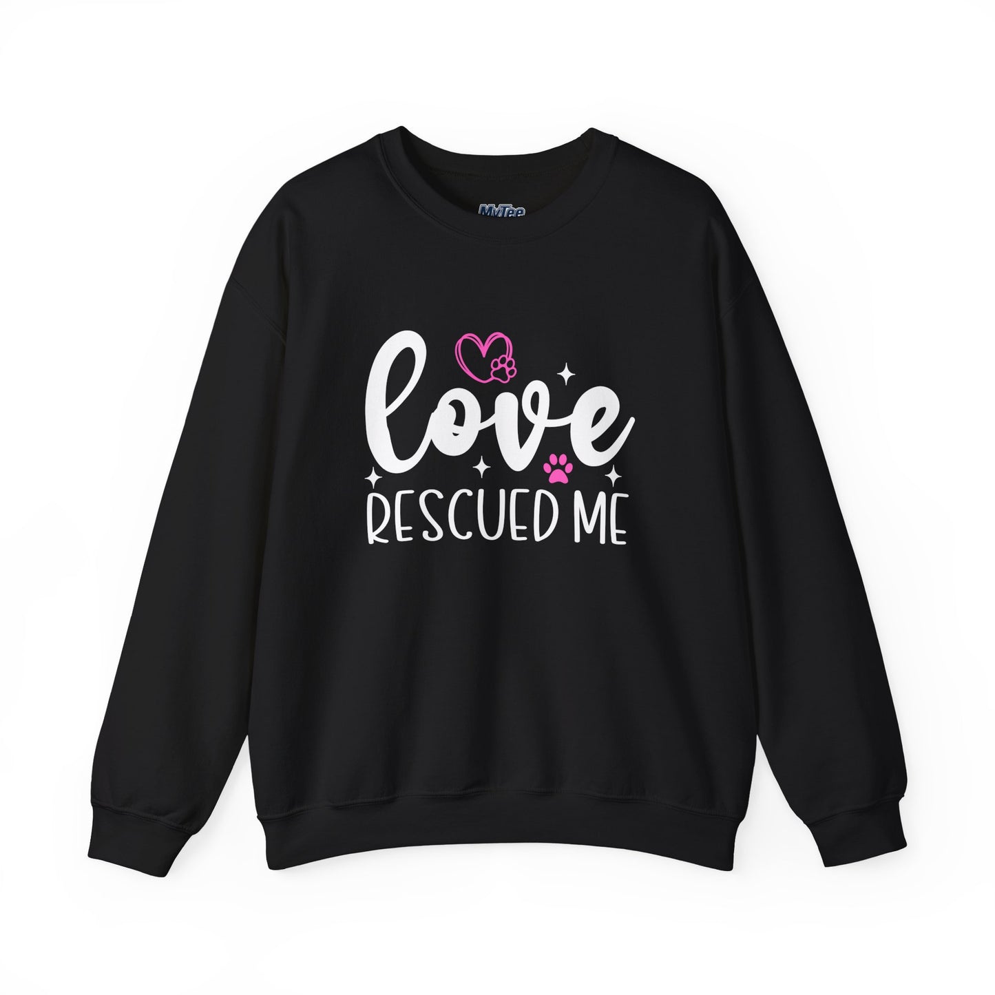 Love Rescued Me Unisex Sweatshirt – Heartfelt Dog Adoption Apparel