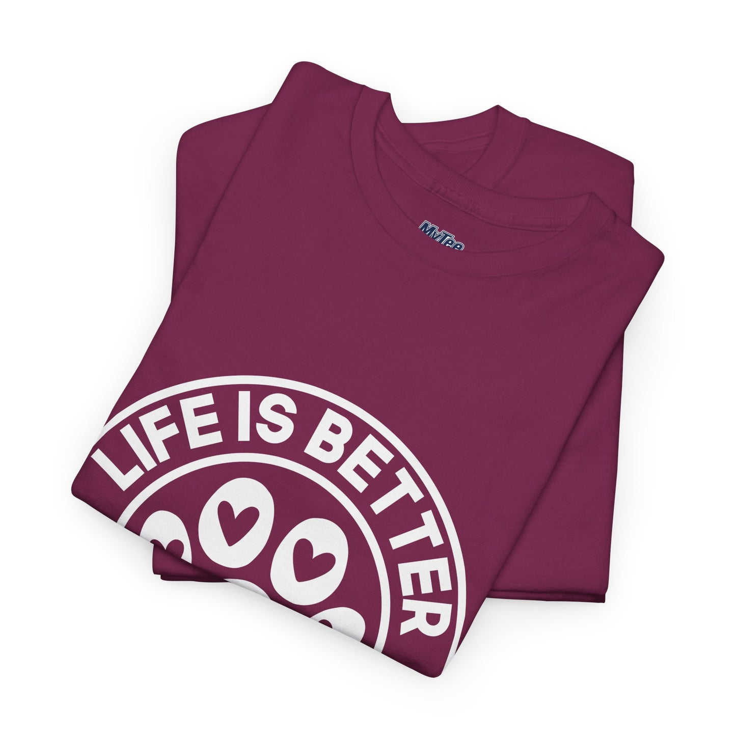 Life Is Better With A Dog - Dog Lover Cotton T-shirt