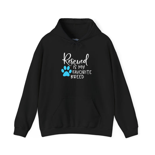 Rescued Is My Favorite Breed Unisex Hoodie – Shelter Dog Support