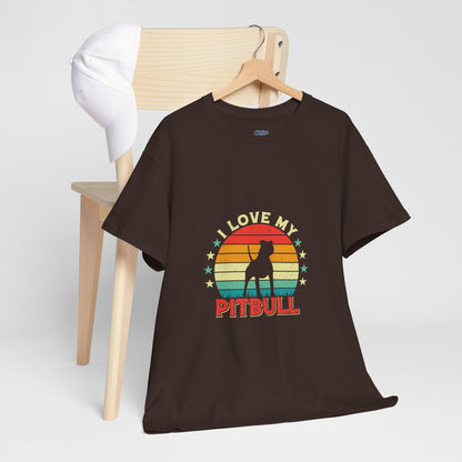 I Love My Pitbull Unisex T-Shirt | Best Gift For Dog Mom & Dad