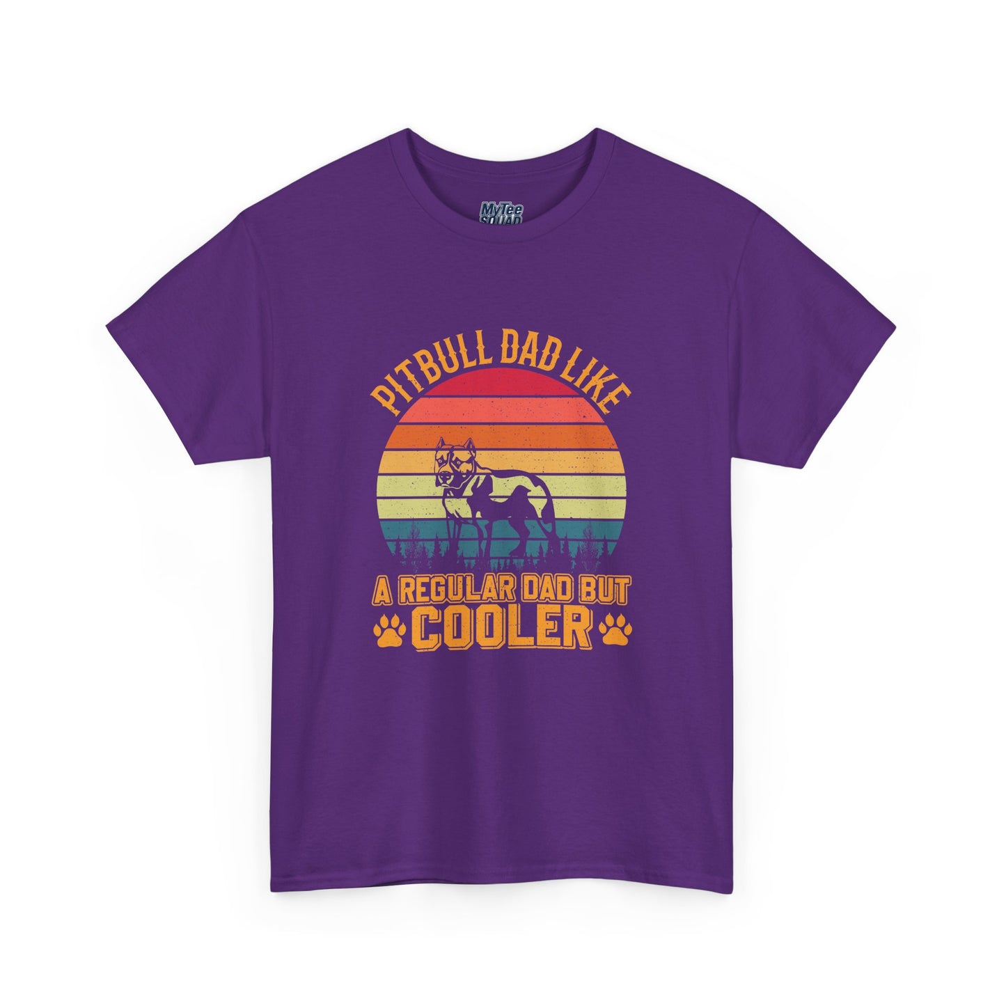 Pitbull Dad Like A Regular Dad But Cooler T-Shirt | Best Gift For Dog Father