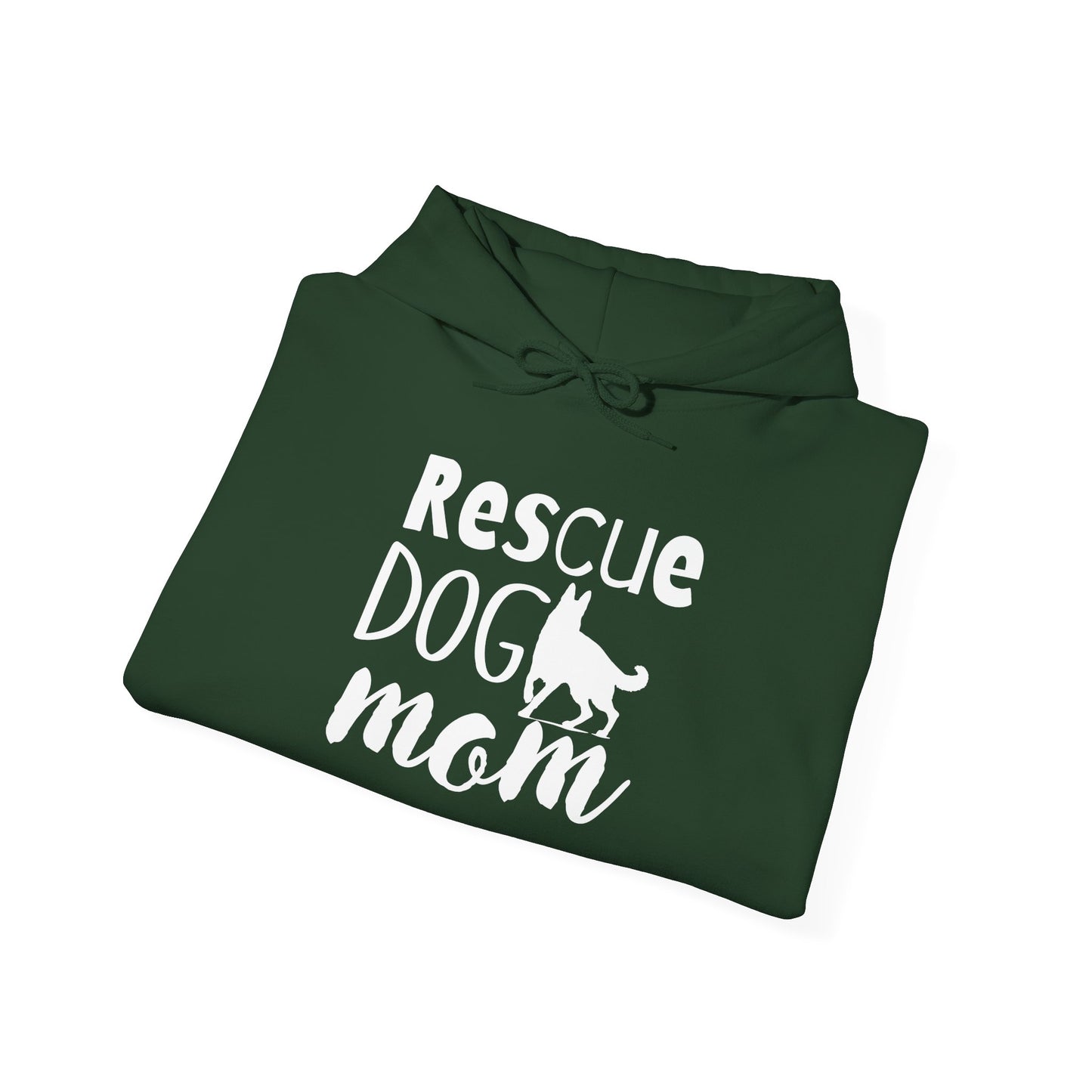 'Rescue Dog Mom Hoodie' - Cozy Sweatshirt for Pet Lover Mommies