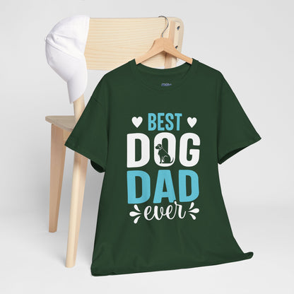 Best Dog Dad Ever Cotton T-Shirt