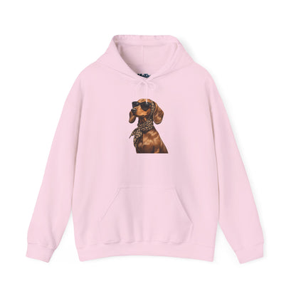 Cool Dachshund Dog Sunglasses Unisex Hoodie |  Dog Lover Gift, Pet-Themed Fashion