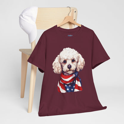 Patriotic Poodle Unisex T-Shirt