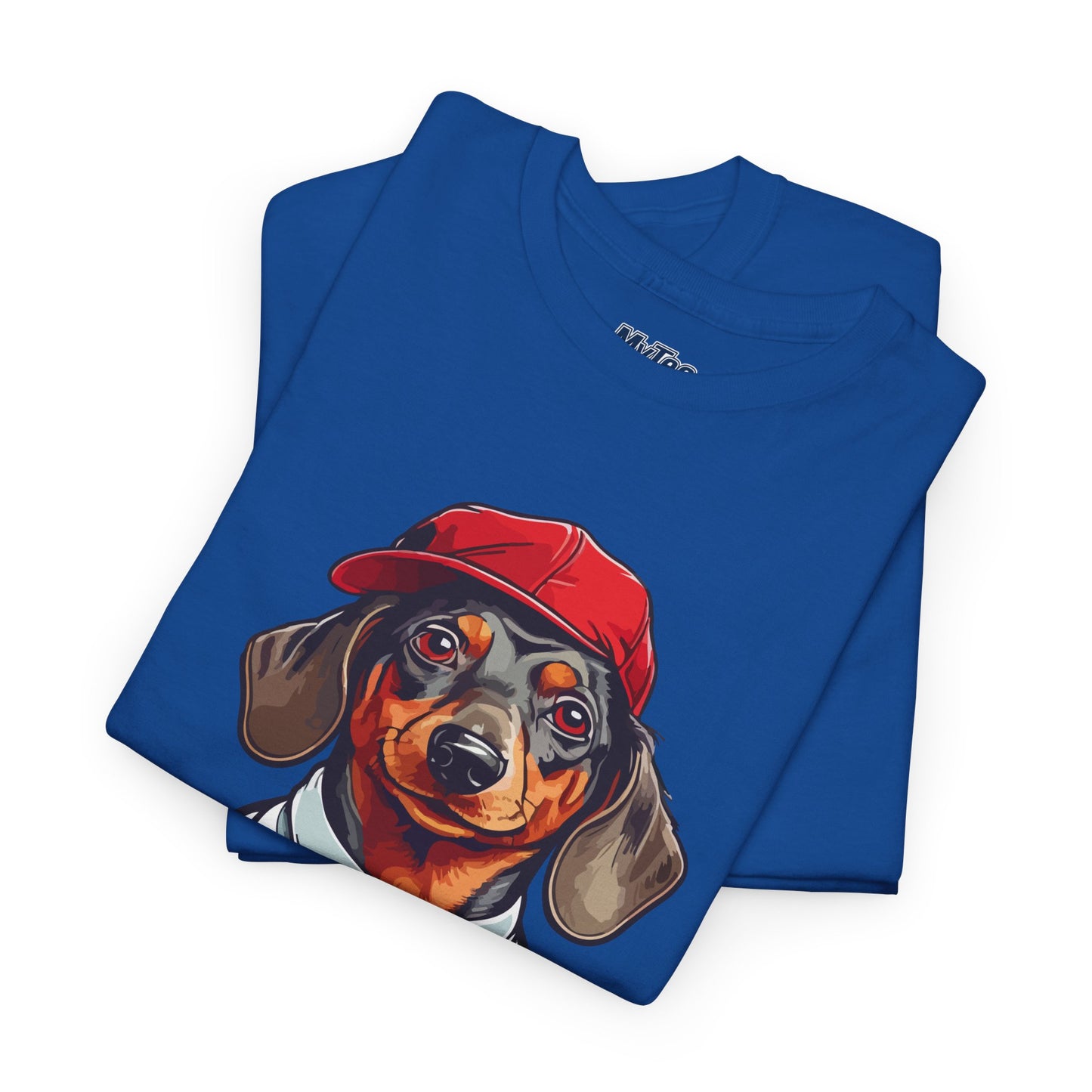 Dachshund Boss Unisex T-Shirt – Cool Pup in Cap & Tie