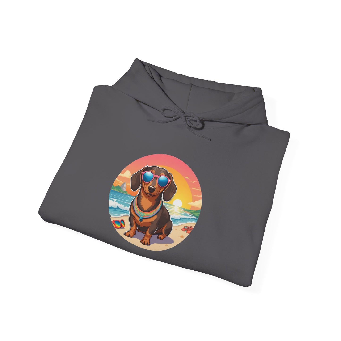 Dachshund Lover's Sunset Unisex Hoodie