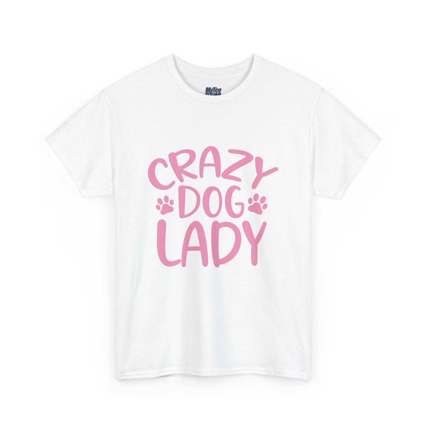 Crazy Dog Lady Heavy Cotton T-Shirt | Best Gift For Dog Mom