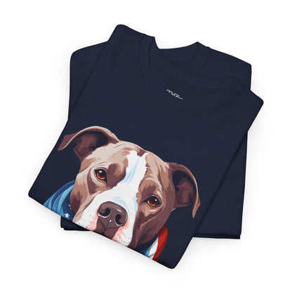 Patriotic American Staffordshire Terrier Unisex T-Shirt