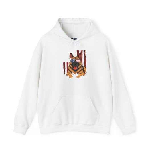 Patriotic German Shephard Dog Unisex Hoodie