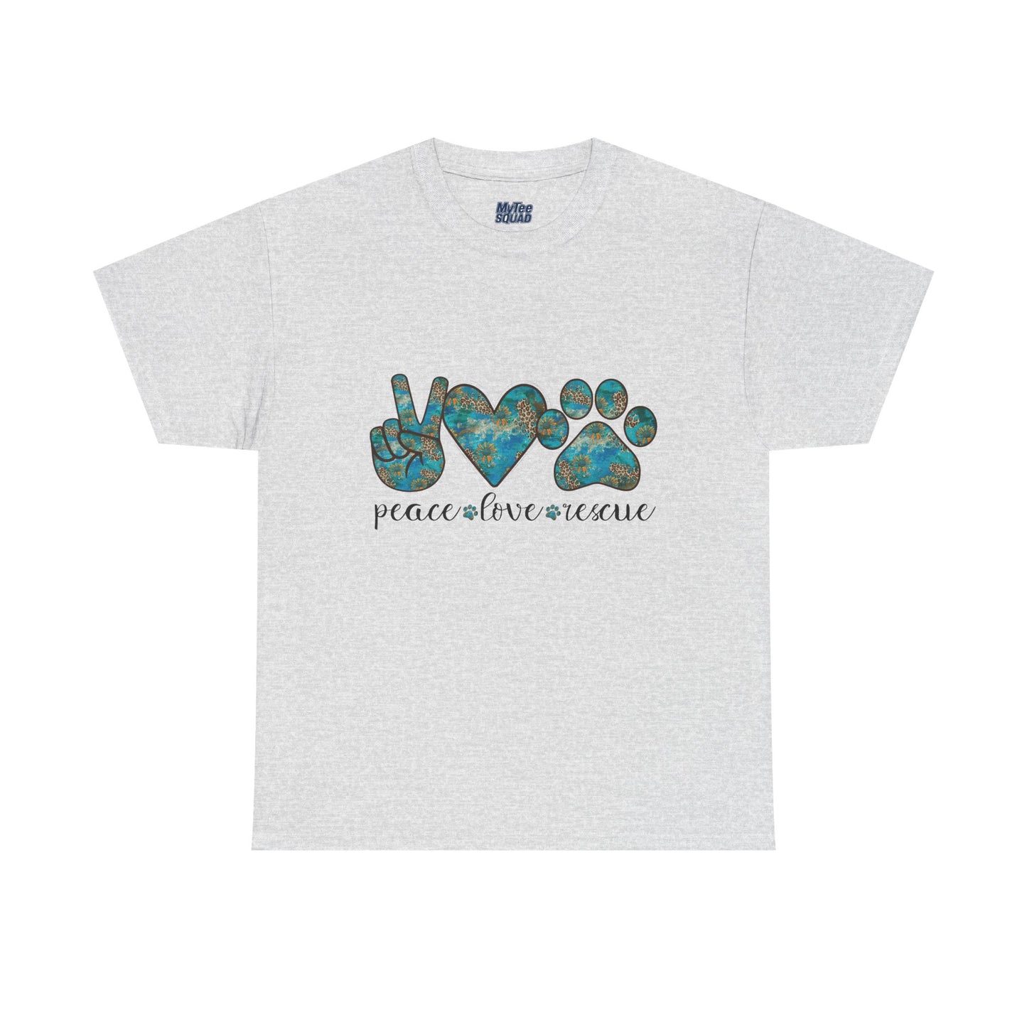 Peace Love Rescue T-Shirt | For Animal Rescuers