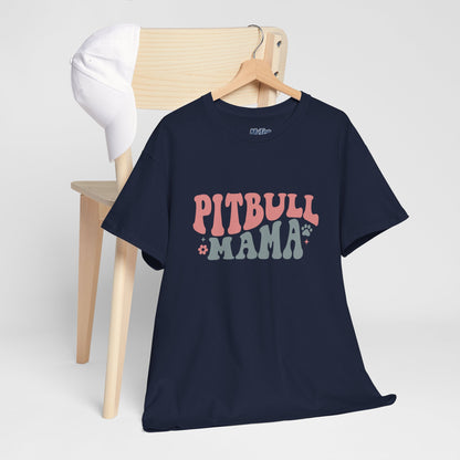 Pitbull Mama Tee – Cute Casual Shirt for Dog Moms & Pet Lovers