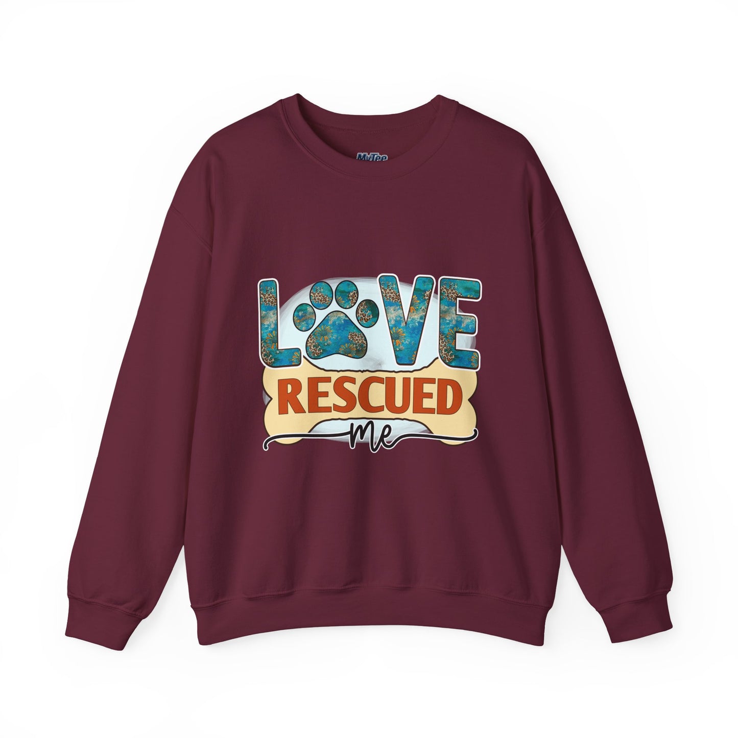 Love Rescued Me Unisex Sweatshirt | Cozy Pet Lover Gift
