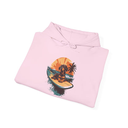 Dachshund Sunset Unisex Hoodie – Chill Pup Style For Dog Lovers