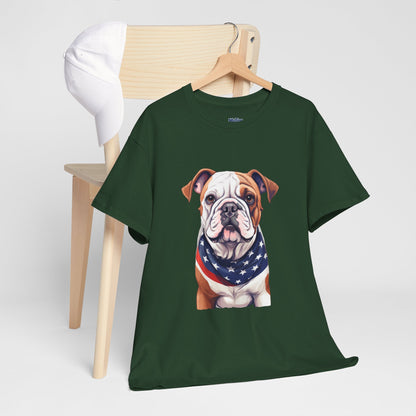 Patriotic Bulldog Unisex T-Shirt