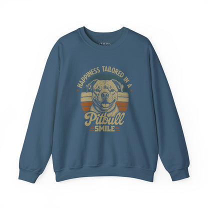 Happiness Tailored In A Pitbull Smile Unisex Sweatshirt