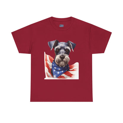 Patriotic Miniature Schnauzer Unisex T-Shirt