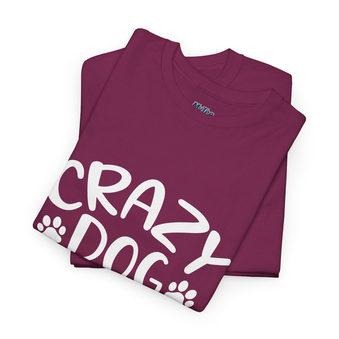 Crazy Dog Lady Heavy Cotton T-Shirt | Best Gift For Dog Mom
