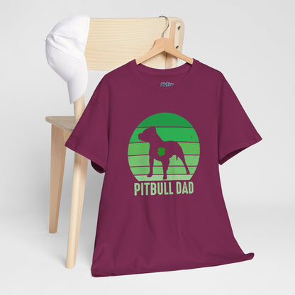 Pitbull Dad Heavy Cotton Tee | Father's Day Gift